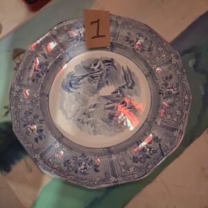 Classic Blue and White Dinner Plate